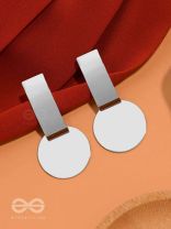 The Chic Geometry (Silver) - Statement Earrings