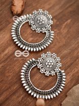 The Beauteous Eclipse - Oxidised Boho Earrings