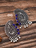 The Vintage Motifs - Royal Blue - The Embellished Oxidised Collection