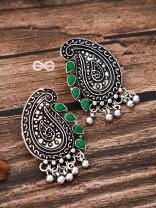 The Vintage Motifs - Emerald Green - The Embellished Oxidised Collection