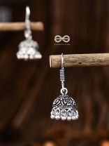 The Cute Little Intricate Floral Jhumkis- Tiny Trinket Earrings