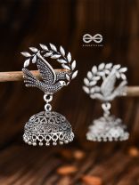 The Messengers of Peace Oxidised Love Jhumkis