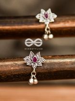 The Embellished Lotus (Ruby Red) - The Melodious Ghungroo Collection