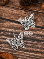 The Intricate Butterfly Danglers - Tiny Trinket Earrings
