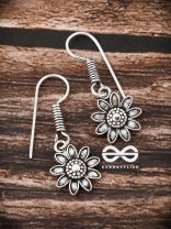 The Cute Floral Danglers - Tiny Trinket Earrings