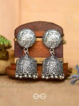 The Intricate Sophistication - Oxidised Boho Earrings