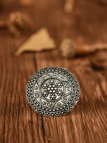 The Curved Artwork - Oxidised Boho Ring