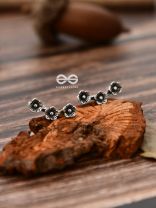 The Floral Triplet - Tiny Trinket Stud Earrings