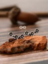 The Floral Triplet - Tiny Trinket Stud Earrings