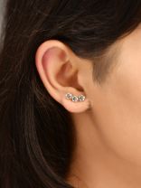 The Floral Triplet - Tiny Trinket Stud Earrings