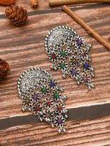 The Ethnic Ecstasy - Oxidised Boho Earrings