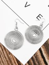 The Shimmery Hypnosis - Silver Elegant Earrings