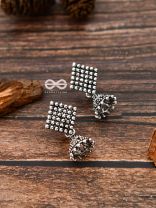 The Dotted Bohemian Geometry - Tiny Trinket Earrings