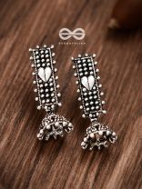 The Bohemian Heart Jhumkis - Tiny Trinket Earrings