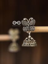 The Little Butterfly Jhumkis - Tiny Trinket Earrings