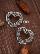 The Little Bohemian Heart - Oxidised Boho Earrings