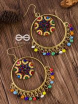 Colour Me Crazy - Oxidised Boho Earrings - Golden