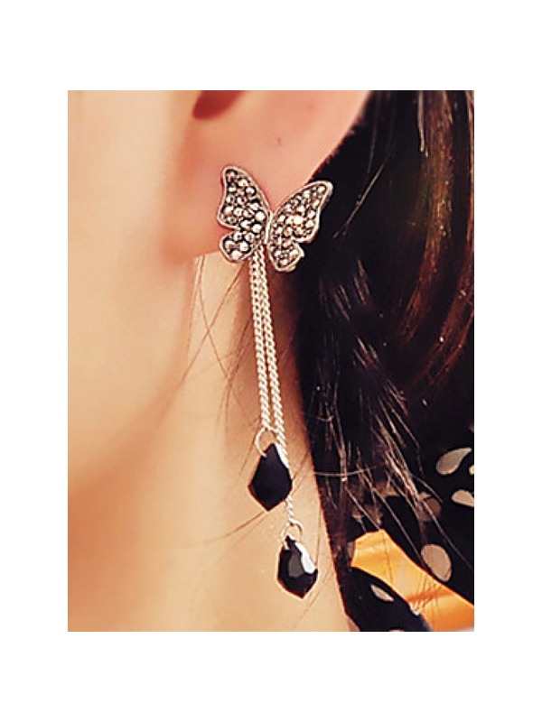 Black Butterfly fall Earrings