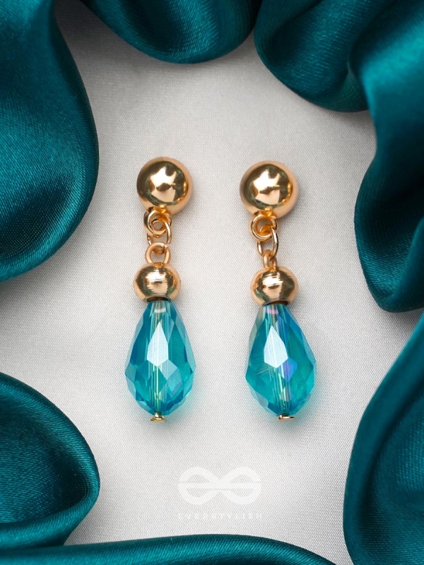 The Beryl Bead- Golden Beads Earrings