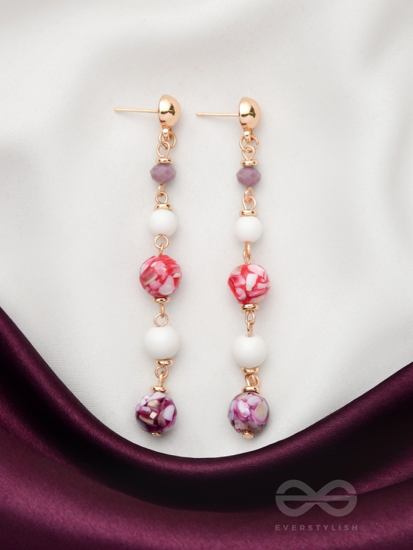 The Blossom Boulevard- Golden Embellished Earrings