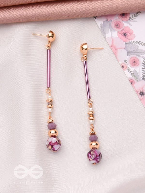 The Orchid Lane- Golden Embellished Earrings