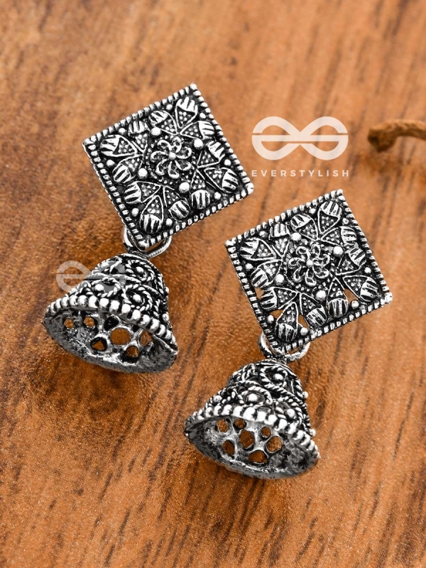 The Nature Artwork Jhumkis - Tiny Trinket Earrings