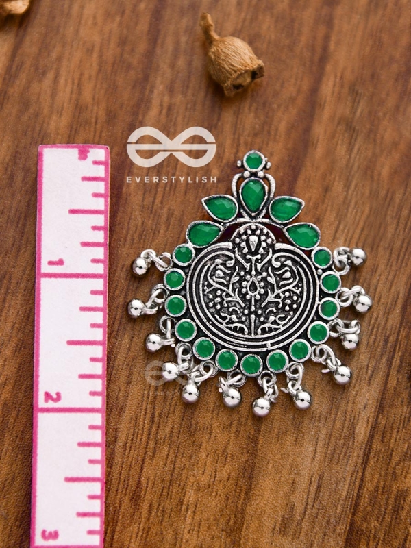 The Bohemian Intrigue (Emerald Green) - Embellished Oxidised Collection