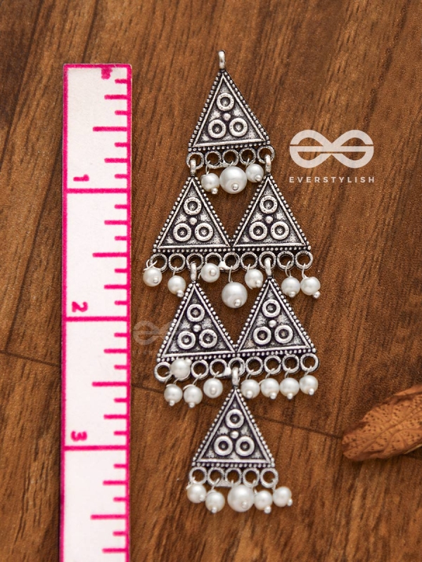 A Statement of Bohemian Geometry - Oxidised Boho Earrings