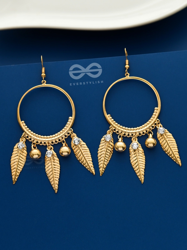 The Dangling Shimmery Leaves - The Golden Charm Collection