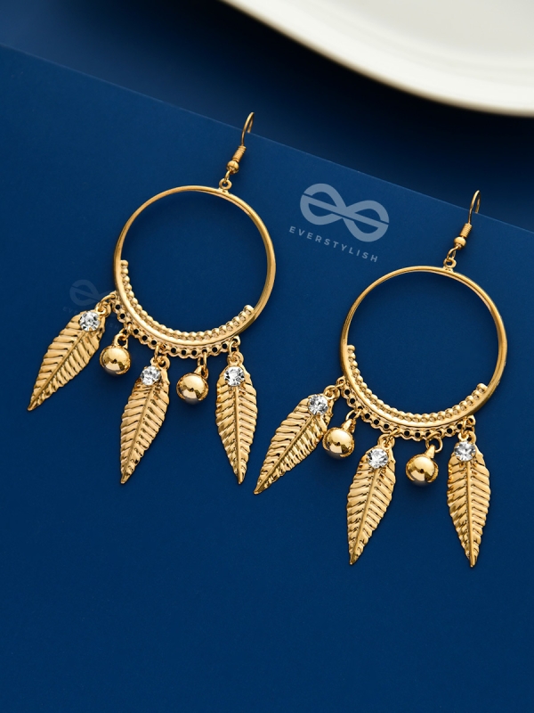 The Dangling Shimmery Leaves - The Golden Charm Collection