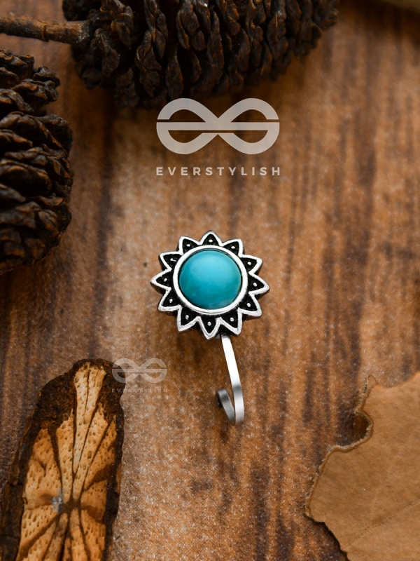 The Cute Florals - Turquoise Boho Nosering