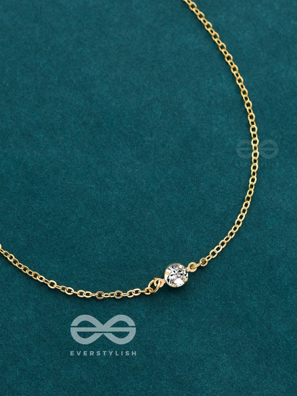 The Dainty Shimmer Neckpiece - Golden
