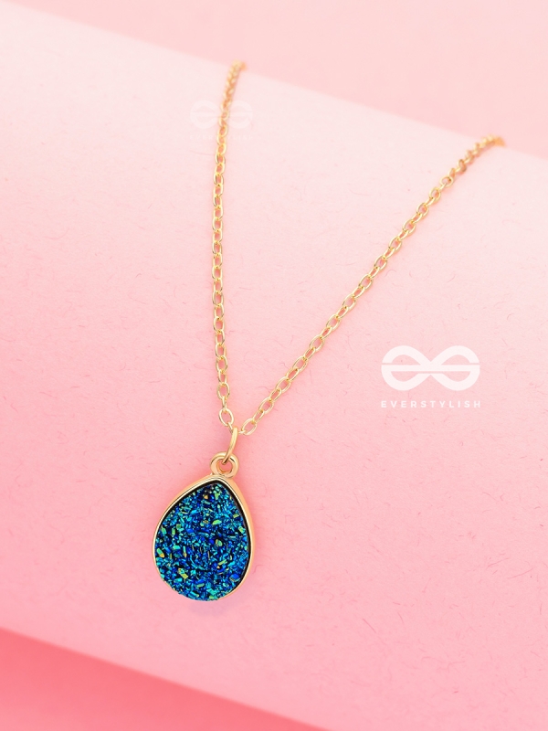 The Enticing Droplet - Embellished Golden Neckpiece