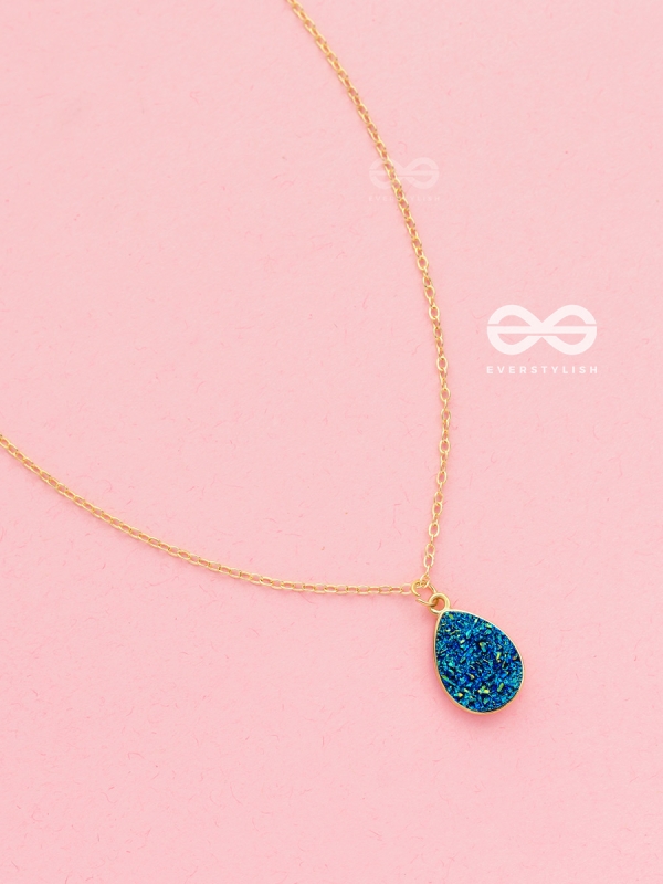 The Enticing Droplet - Embellished Golden Neckpiece