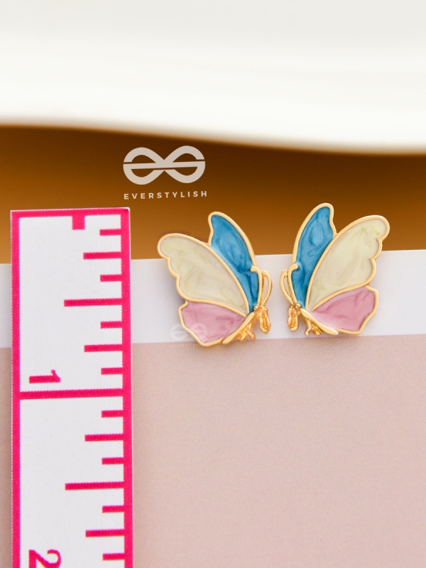 The Bewitching Butterflies - Statement Enamelled Studs