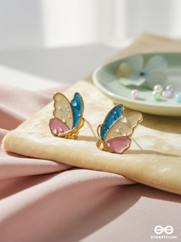 The Bewitching Butterflies - Statement Enamelled Studs