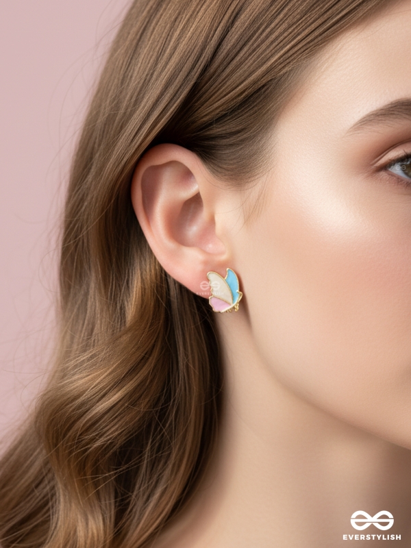 The Bewitching Butterflies - Statement Enamelled Studs