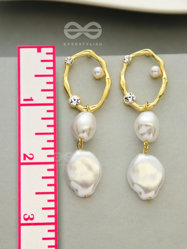 An Eclectic Delight - Statement Pearl Earrings