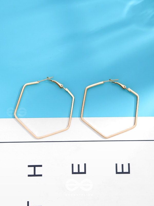 The Hexing Hexagons - Golden Playful Hoops