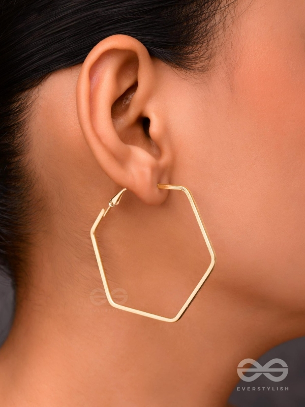The Hexing Hexagons - Golden Playful Hoops