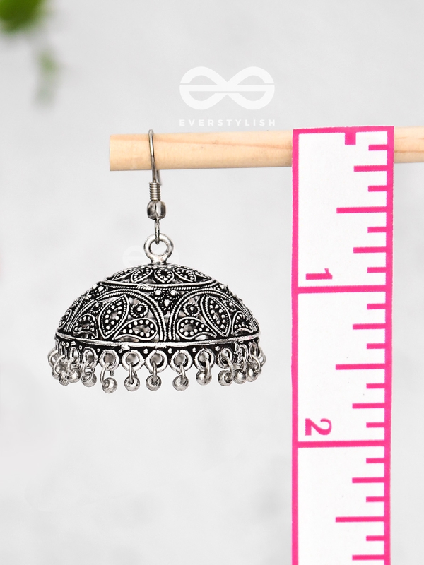 The Nature Motifs - Intricate Statement Boho Jhumkas