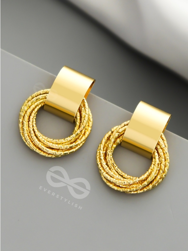 A Chunk of Gold - Statement Earrings