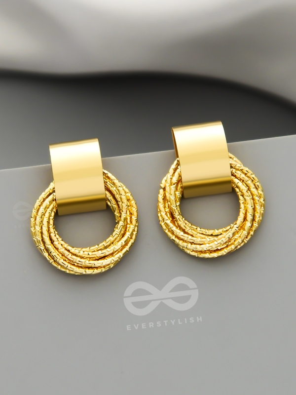 A Chunk of Gold - Statement Earrings