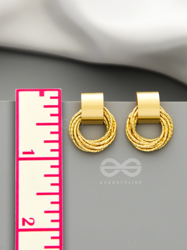 A Chunk of Gold - Statement Earrings