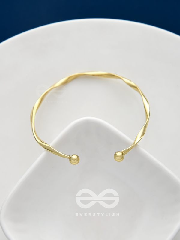 The Golden Crescent- Elegant Golden Bracelet