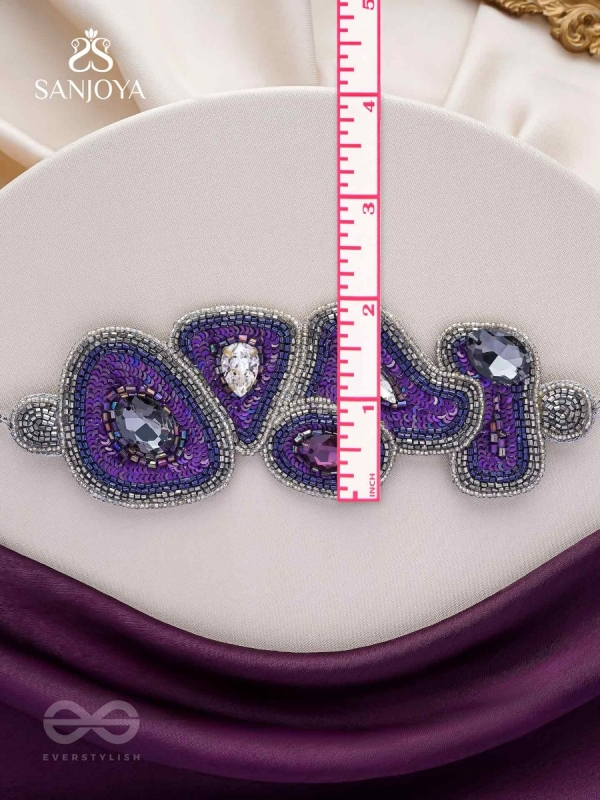 Kimaya - The Divine - Sequins, Cutdana And Stone Hand Embroidered Choker Neckpiece