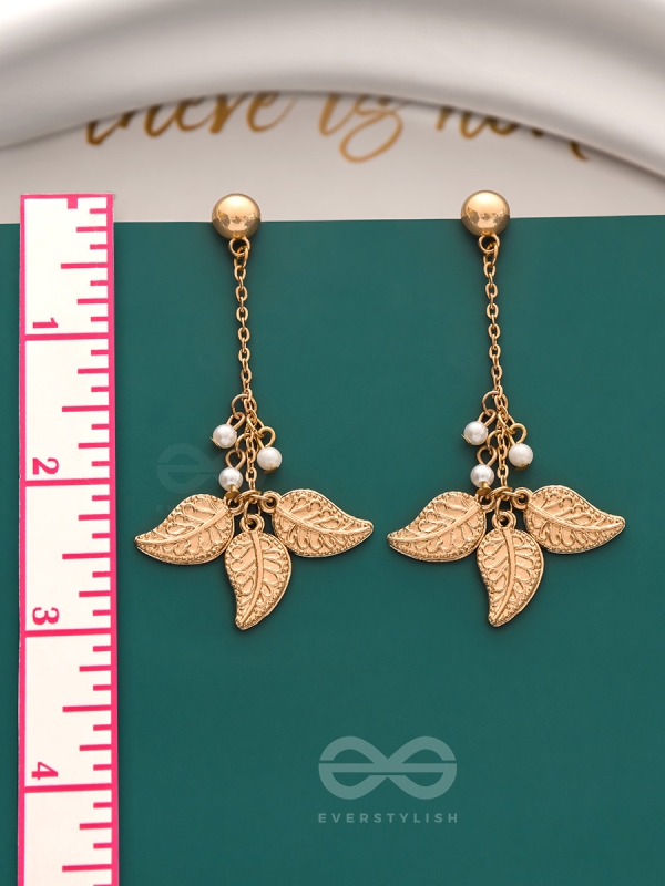 The Flaming Bush- Classy Golden Earrings