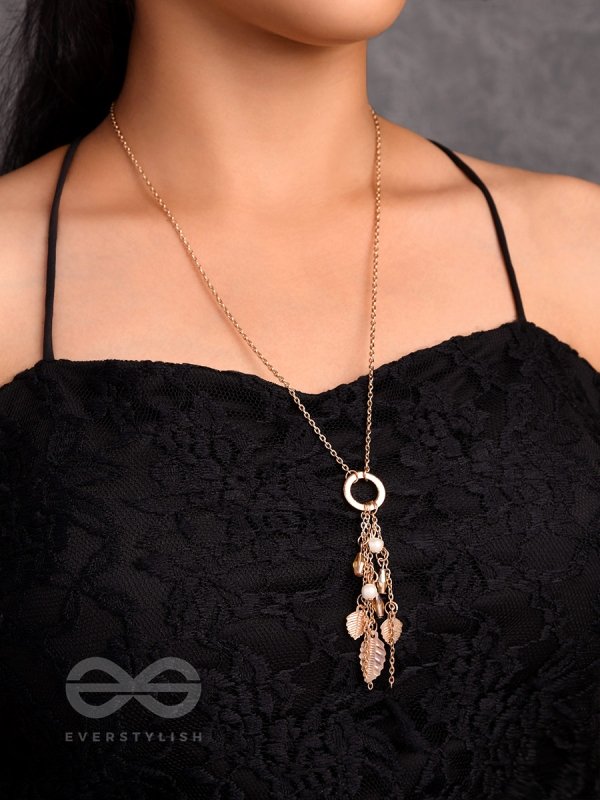Joys Of Spring- Elegant Golden Necklace With Anti-Tarnish Coating 