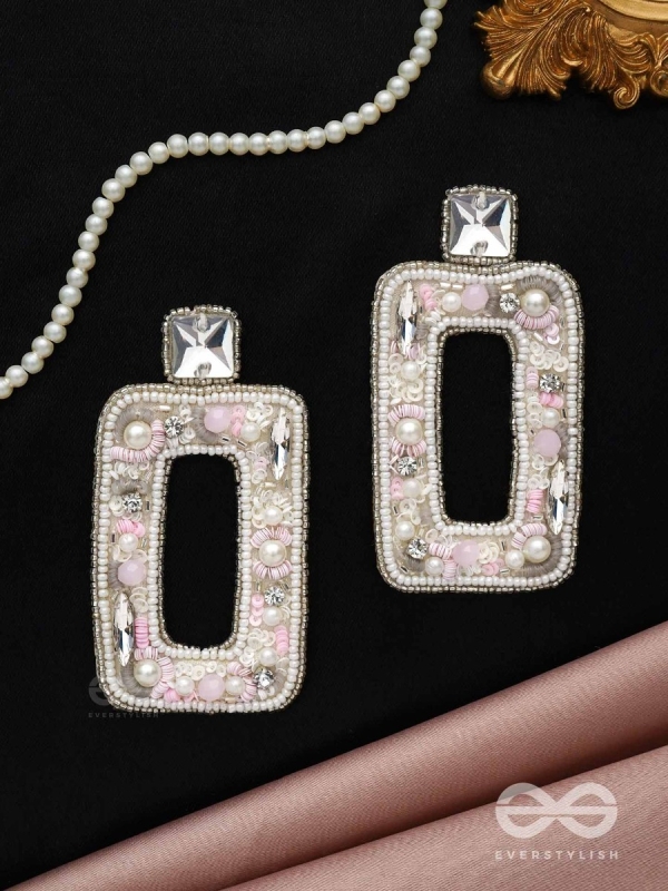 Avaroha- The Heavenly- Stones, Sequins and Pearls Embroidered Earrings