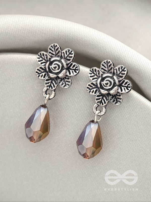 The Frosted Flower- Tiny Trinket Earrings (Lavender)